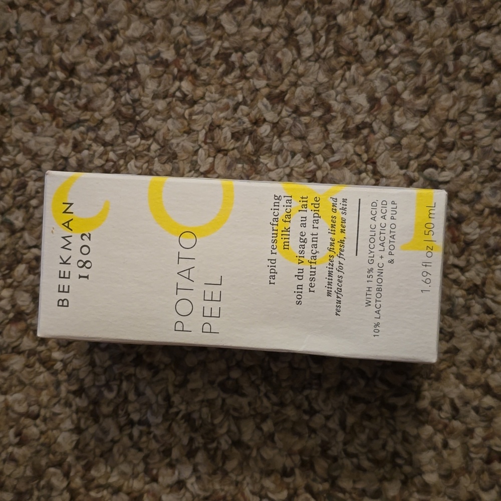 Beekman 1802 potatoes peel resurfacing milk facial
